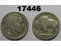 US 5 cent coin Buffalo 1917 D Rare!
