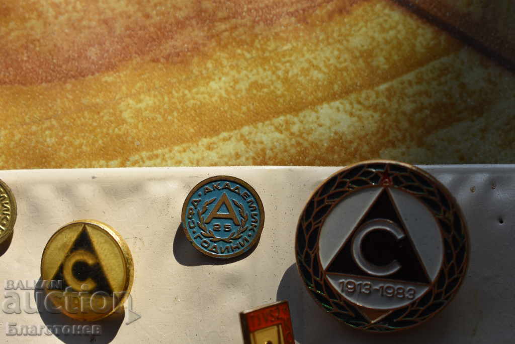 Auction Football badges Slavia, Academic Auction Football badges Slavia, Academic