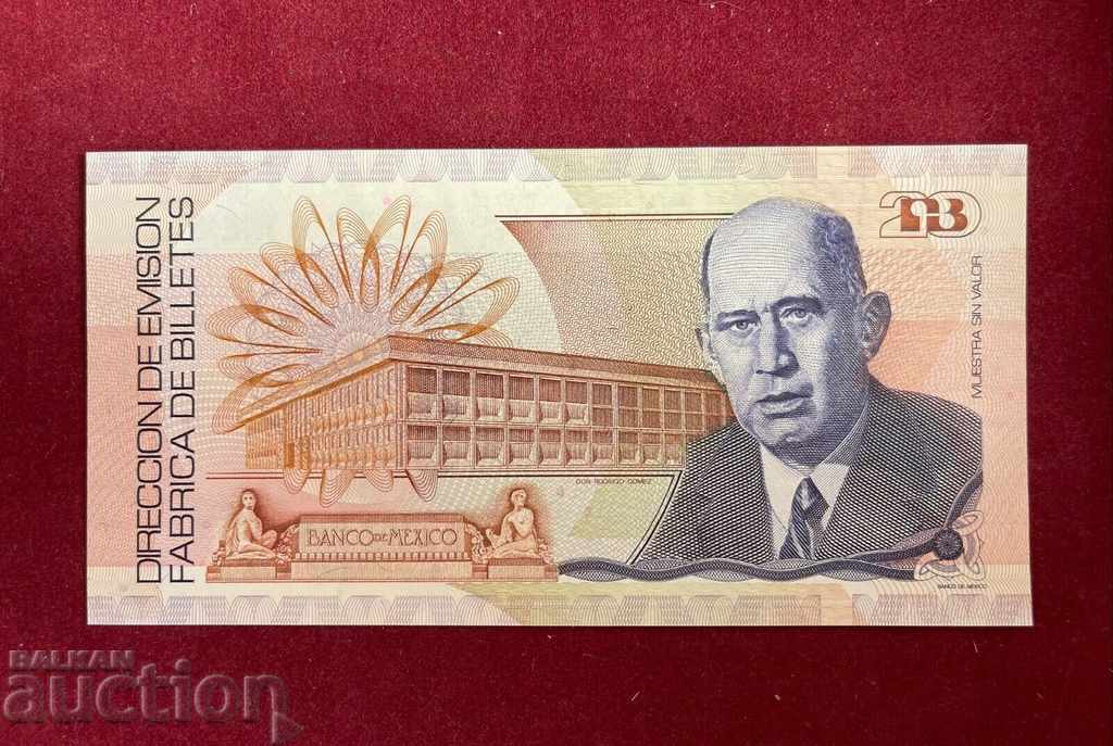 Mexic, bancnota comemorativa 1989, speciala, UNC, rara
