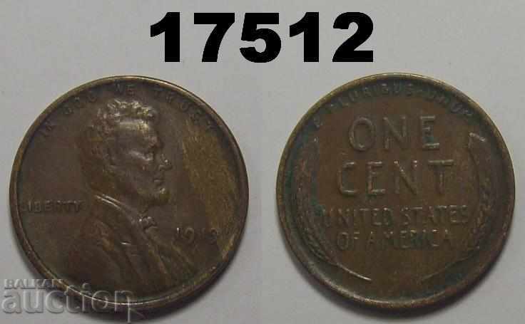 SUA 1 cent din 1919 monedă