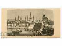 Видин гравюра 19 век крепост Дунав джамия