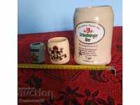 Porcelain cup, mug - 3 pcs.