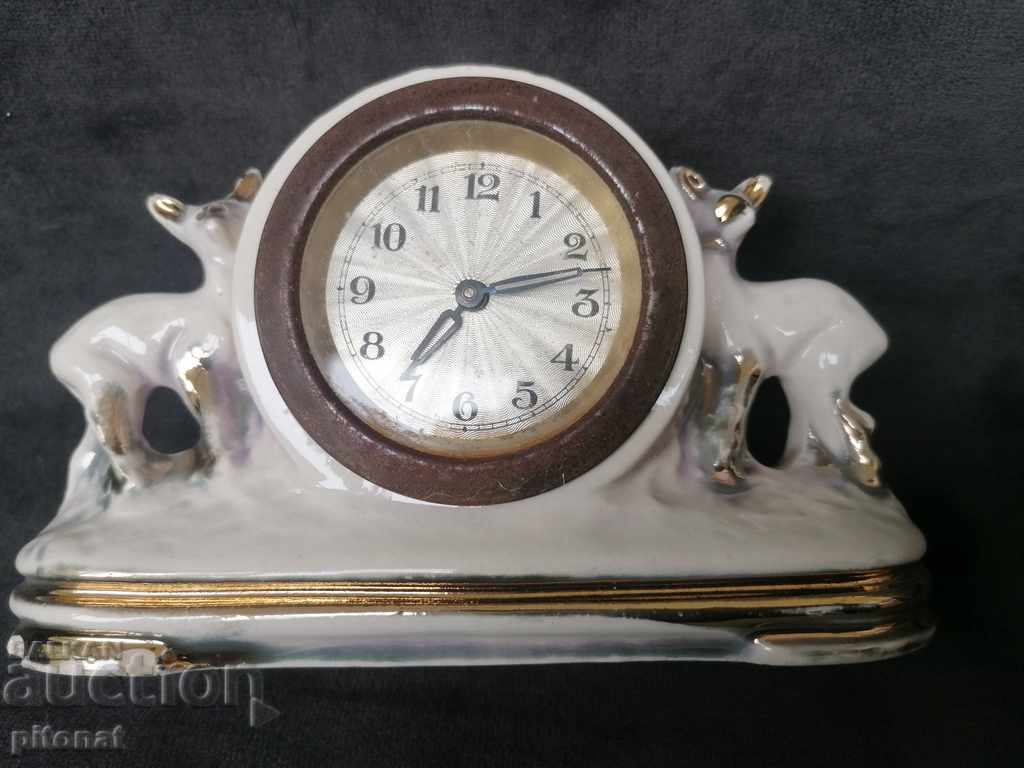 An antique porcelain desk clock with price 45.00 BGN | € 23.01 An antique porcelain desk clock with price 45.00 BGN | € 23.01