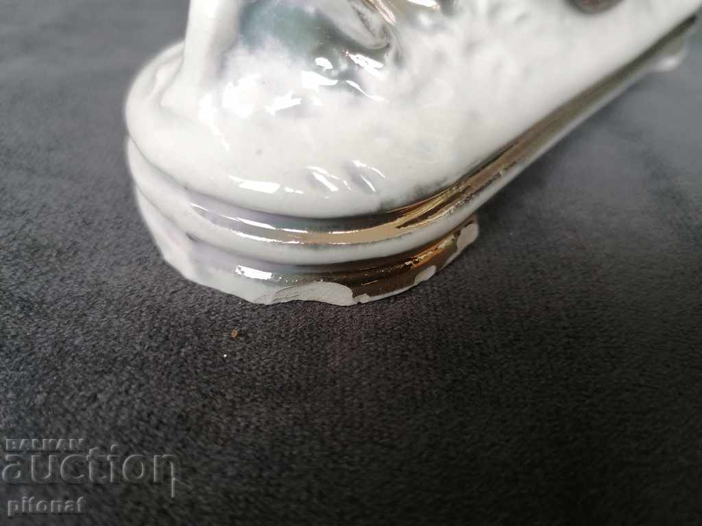 An antique porcelain desk clock - 7 An antique porcelain desk clock - 7