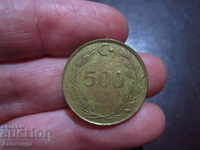 1989 Turkey 500 Liri