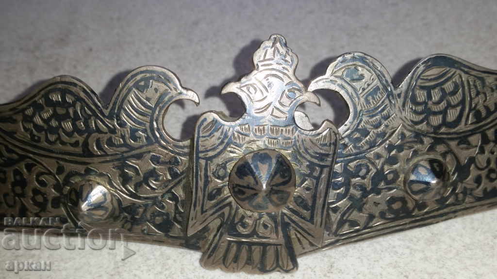 Livrarea Cataramă din argint de înaltă probă cu email negru (nielo), secolul al XIX-lea