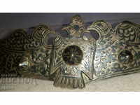high sample silver buckle with nielo, XIX century