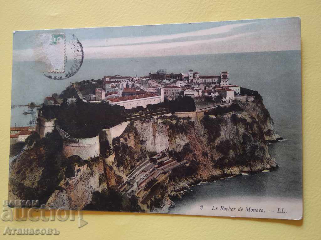 Стара  цветна картичка Монако