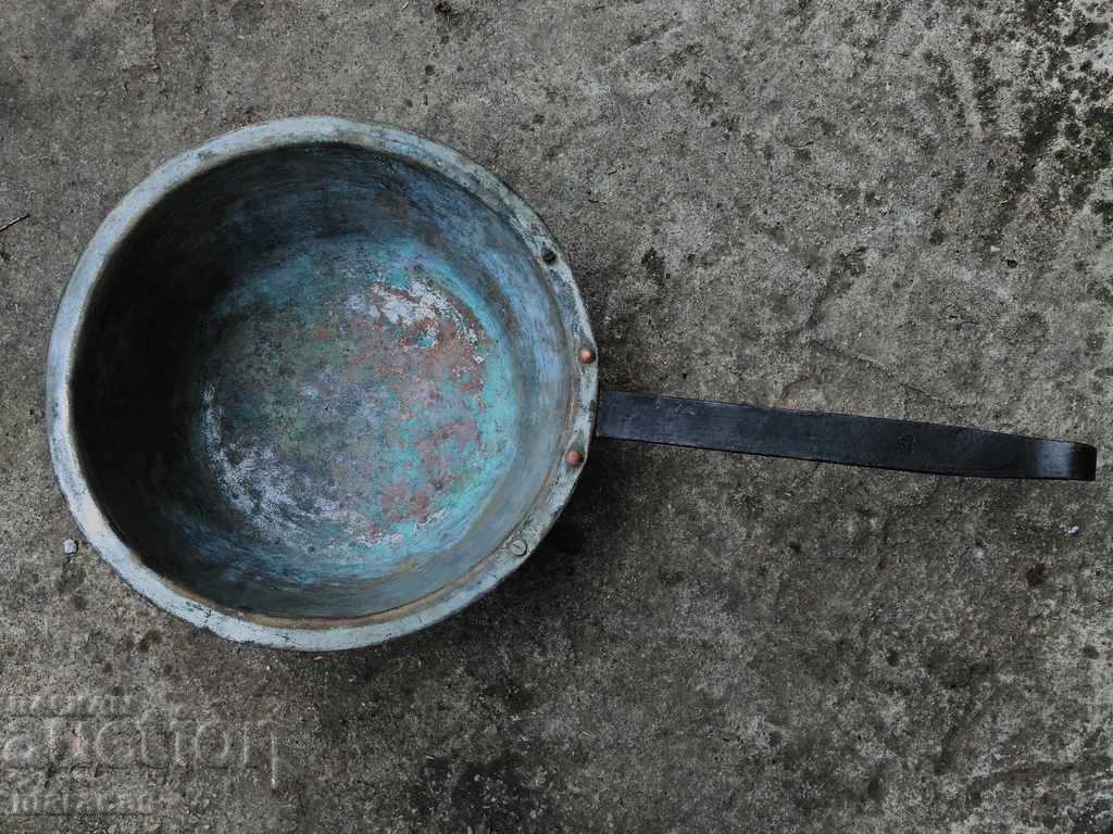 Old brass pot Old brass pot