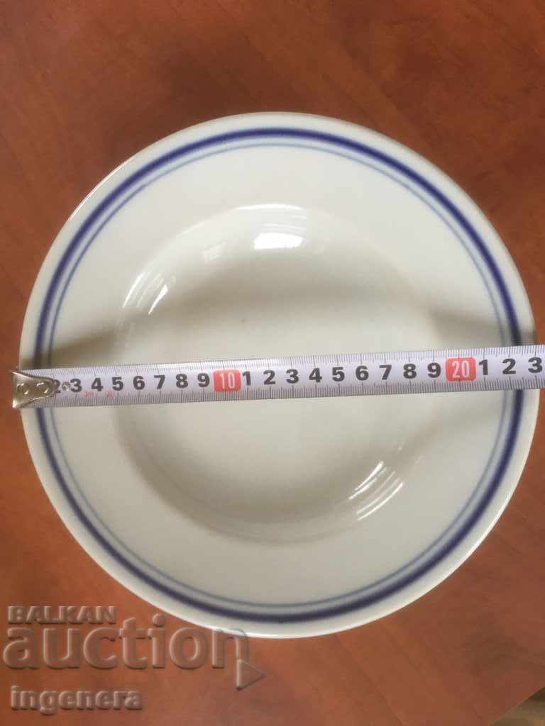 PORCELAIN PLATE BULGARIA DEEP FROM SOCA-6 PCS with price 20.00 BGN | € 10.23
