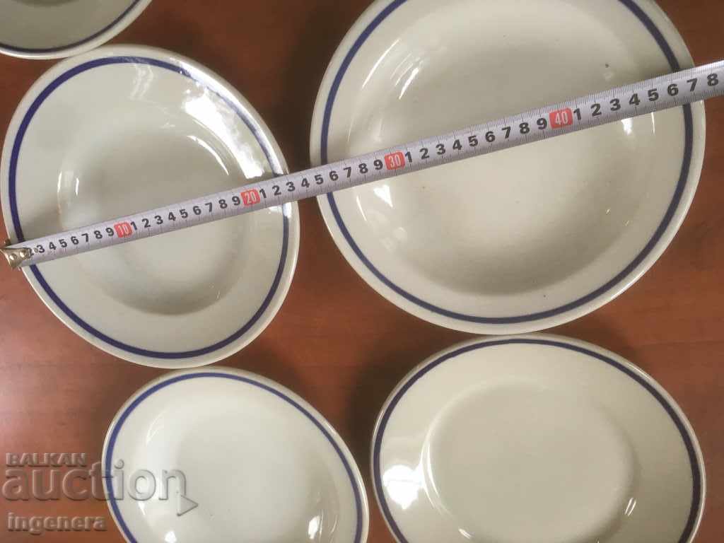 PORCELAIN PLATE 6 PCS DIFFERENT BULGARIA FOR COLLECTION - 5 PORCELAIN PLATE 6 PCS DIFFERENT BULGARIA FOR COLLECTION - 5