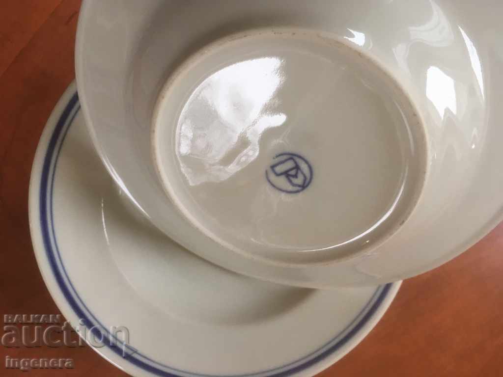 Delivery of THE PLATE OF PORCELAIN TRAY FROM THE 60'S BULGARIA-5 PCS