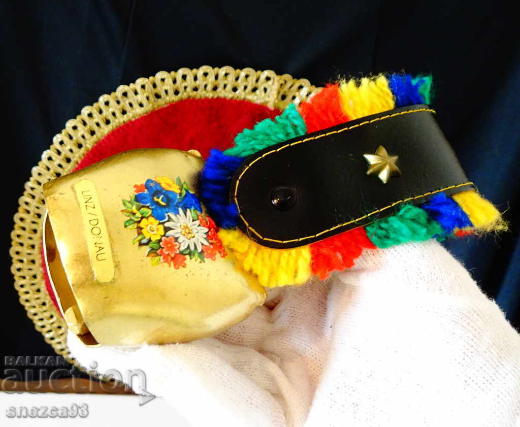 Τσάντα από βαμβάκι με δερμάτινο λουρί, κρεμάστρα από Linz Τσάντα από βαμβάκι με δερμάτινο λουρί, κρεμάστρα από Linz