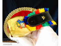 Cotton bag with leather strap, hanger from Linz