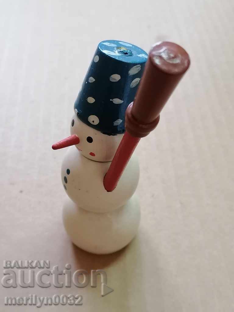 Toy doll snowman matryoshka doll USSR - 5