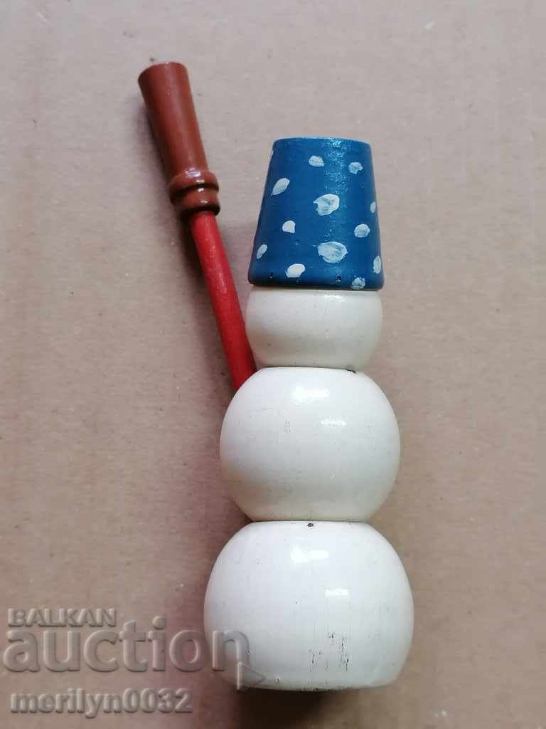 Toy doll snowman matryoshka doll USSR - 6