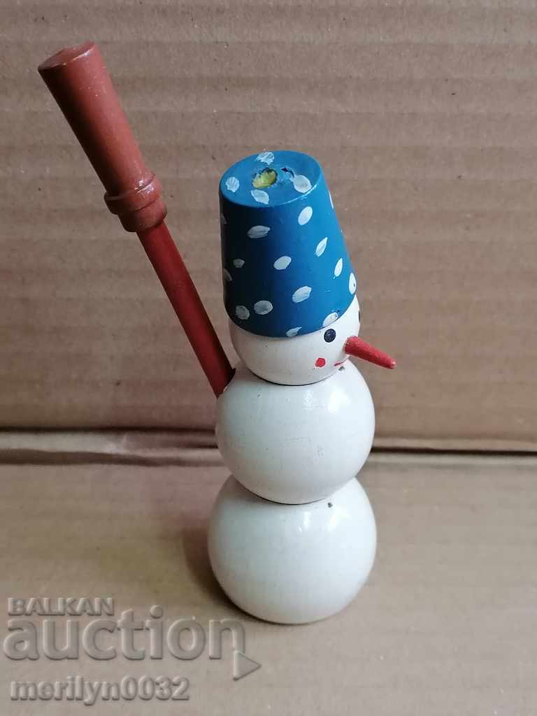Toy doll snowman matryoshka doll USSR - 7