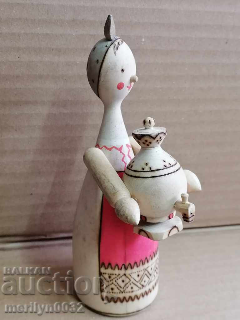 Детска играчка кукла хазайка мамашенка матрьошка СССР