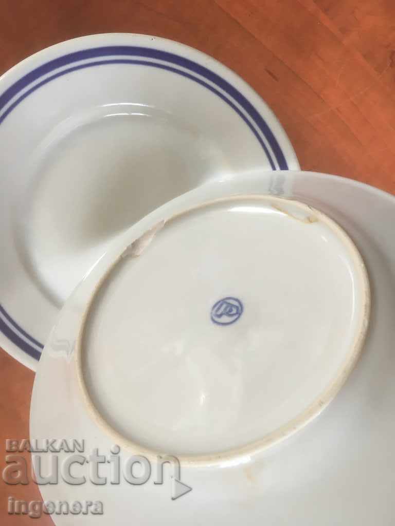Delivery of PLATE PORCELAIN SERVICE BULGARIA FROM THE 60'S-6 PCS Delivery of PLATE PORCELAIN SERVICE BULGARIA FROM THE 60'S-6 PCS