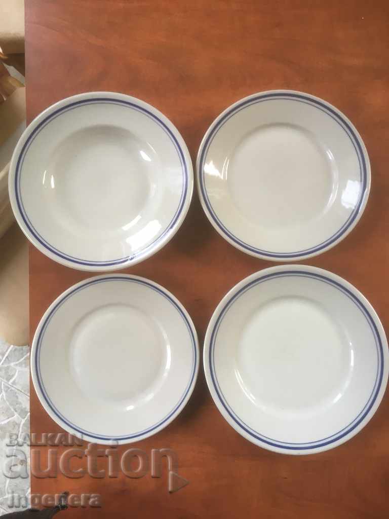 PORCELAIN PLATE 4 PCS OTHER THAN THE 60S FOR COLLECTION