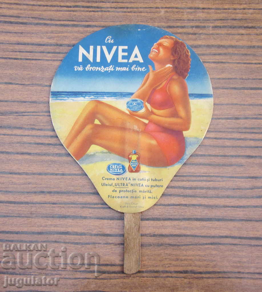 παλιά αντίκα διαφήμιση NIVEA ανεμιστήρα