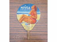 old antique NIVEA advertising fan