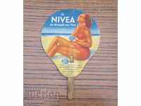 old vintage NIVEA advertising fan