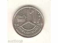 + Belgia 1 franc 1991 Legendă franceză