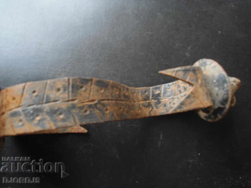 An old forged candlestick with price 7.00 BGN | € 3.58