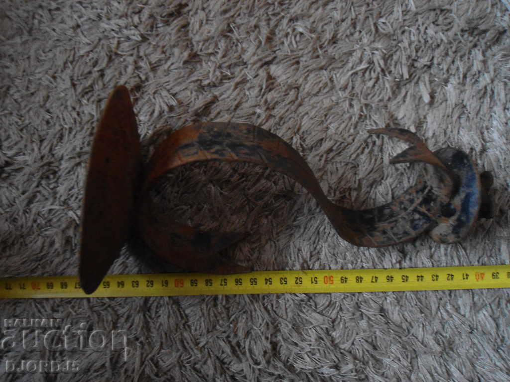 An old forged candlestick - 5