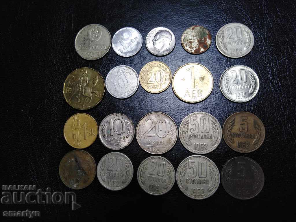 20 coins, Bulgarian, Russian and others with price 25.00 BGN | € 12.78 20 coins, Bulgarian, Russian and others with price 25.00 BGN | € 12.78