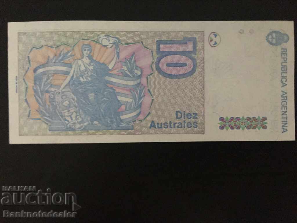 Argentina 10 Australs 1985-89 Pick 325 Ref 7447 with price 5.00 BGN | € 2.56 Argentina 10 Australs 1985-89 Pick 325 Ref 7447 with price 5.00 BGN | € 2.56