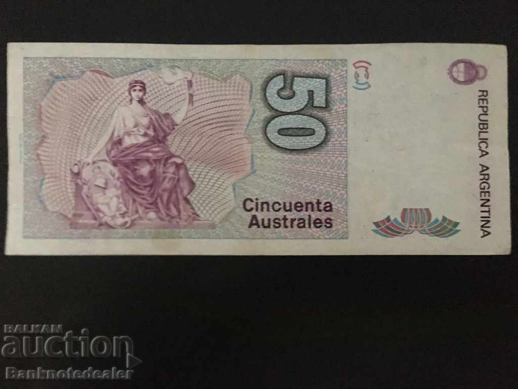 Argentina 50 Australs 1986-89 Pick 326 Ref 6182 with price 7.00 BGN | € 3.58 Argentina 50 Australs 1986-89 Pick 326 Ref 6182 with price 7.00 BGN | € 3.58