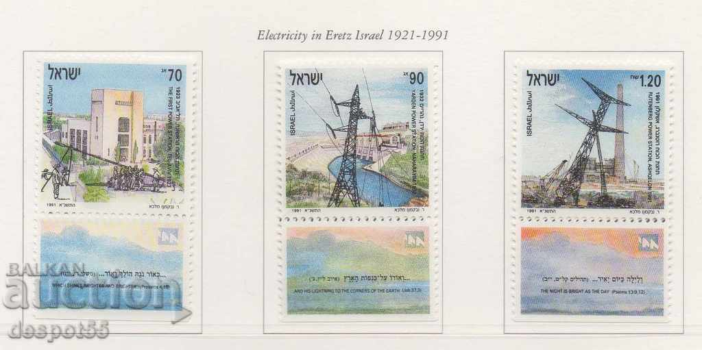 1991. Israel. Deschiderea centralei electrice de la Rutenberg.