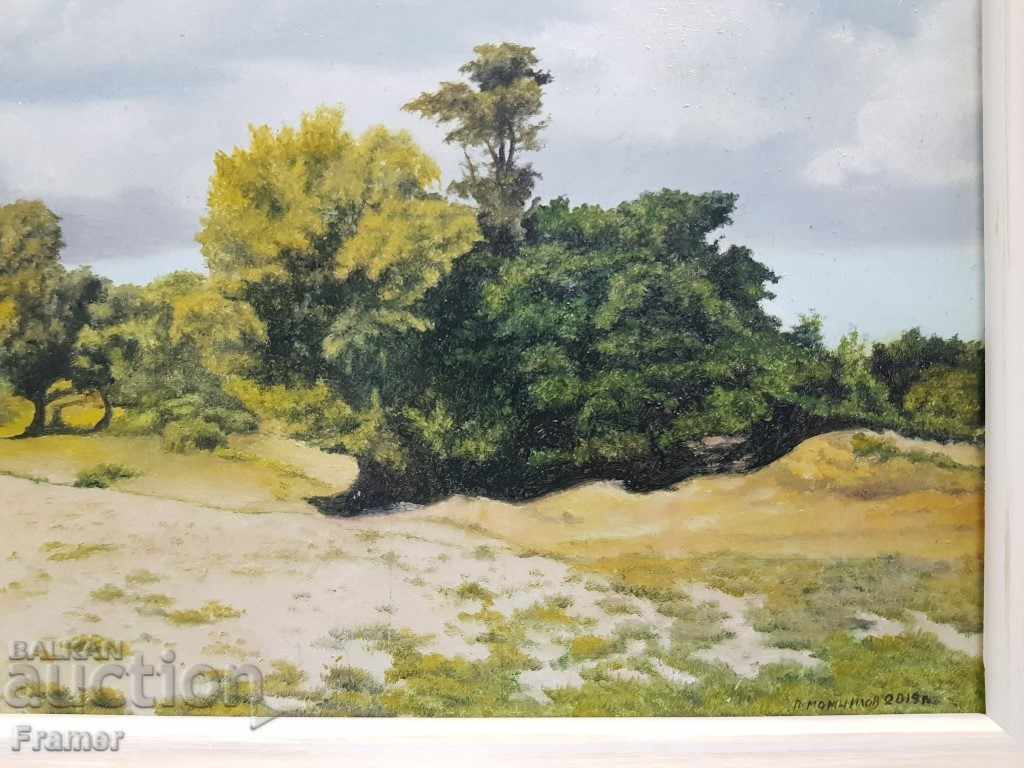 Auction Painting by Petar Momchilov By the river 2019 oil canvas Auction Painting by Petar Momchilov By the river 2019 oil canvas