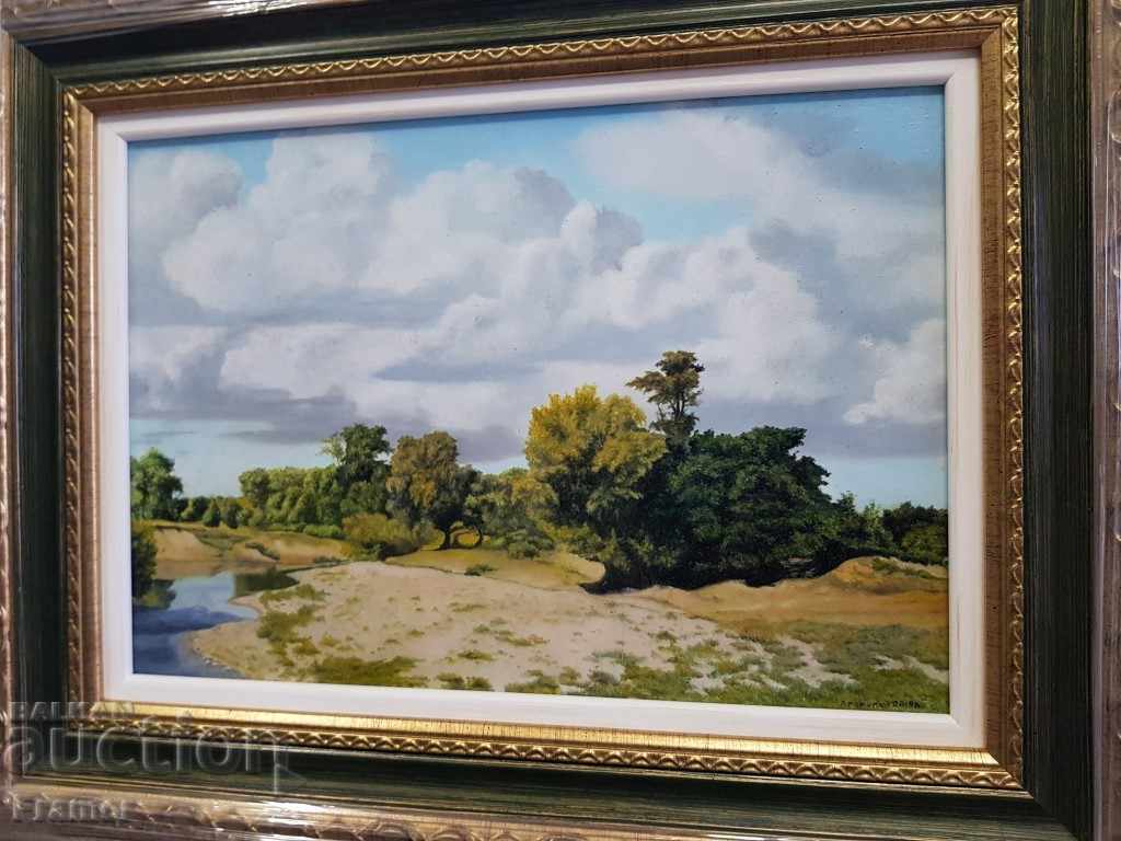Painting by Petar Momchilov By the river 2019 oil canvas - 6 Painting by Petar Momchilov By the river 2019 oil canvas - 6