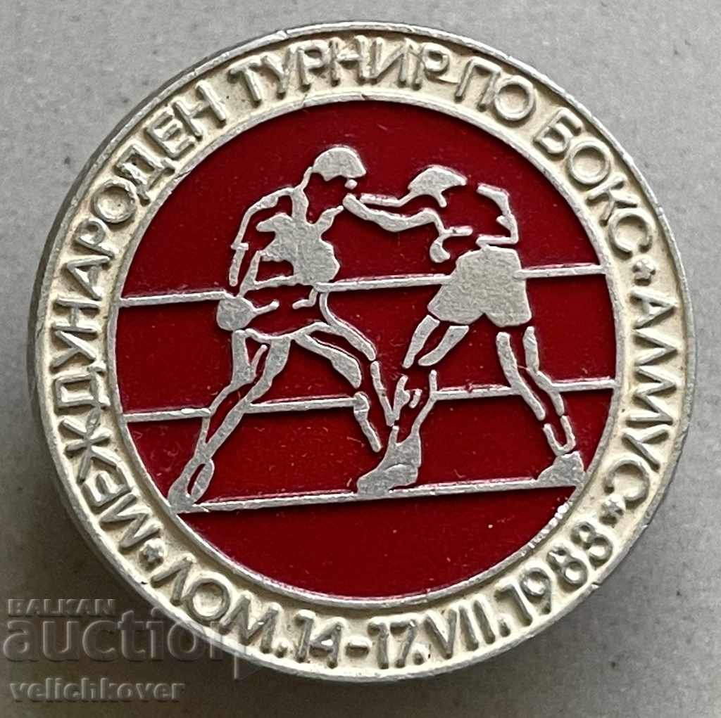 31091 България знак Международен турнир Бокс Лом 1983г.