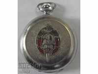 Рядък модел молния-джобен часовник 18 камъка