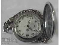 Rare model zipper pocket watch 18 stones