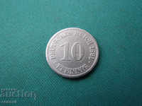 Germany Reich 10 Pfennig 1891 E Rare