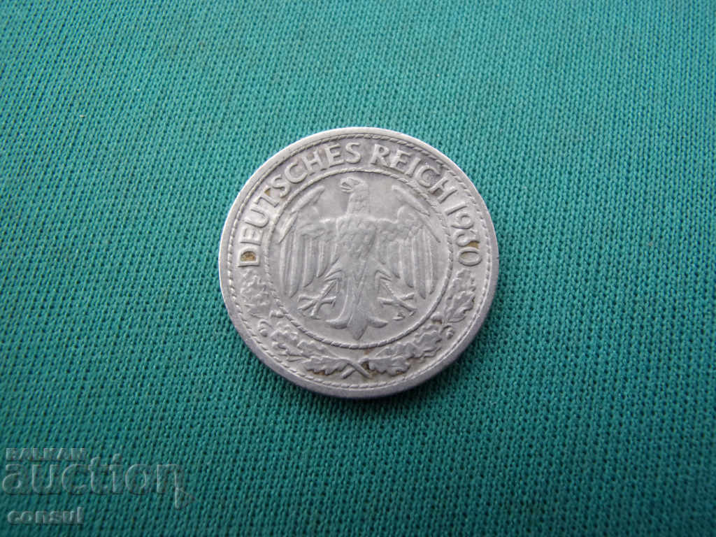 Germania Weimar 50 Pfennig 1930 D Rare cu preț € 8.18 | 16.00 BGN