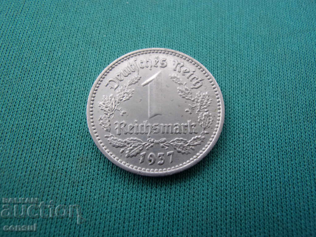 Germany Weimar - III Reich 1 Mark 1937 F Rare