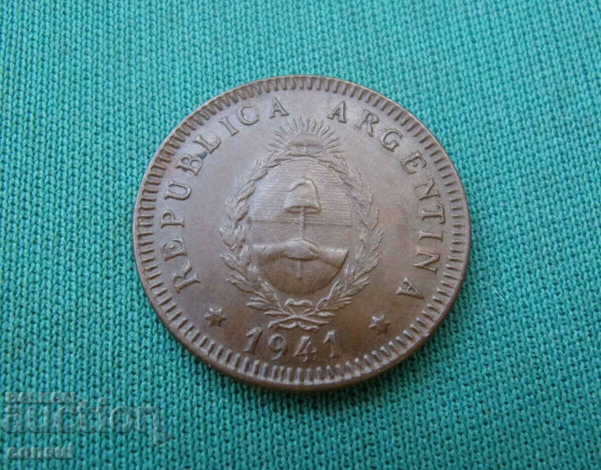 Аржентина  2  Центаво  1941  UNC  Rare