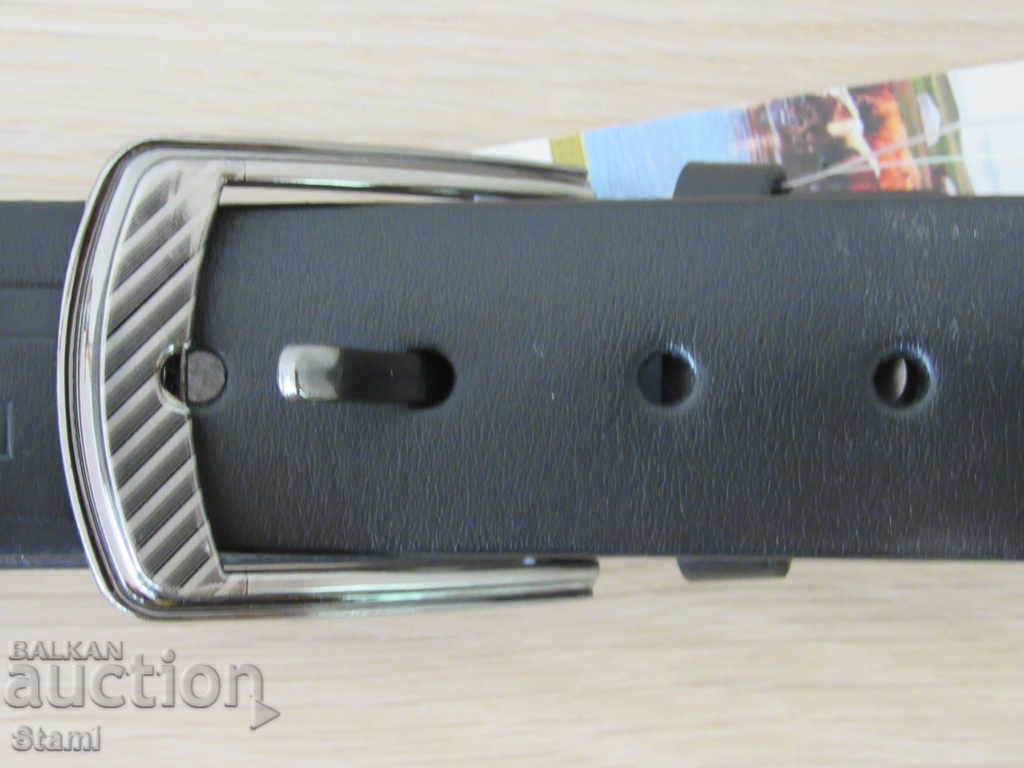 Delivery of New leather men's belt from Mongolia, black, 110 cm