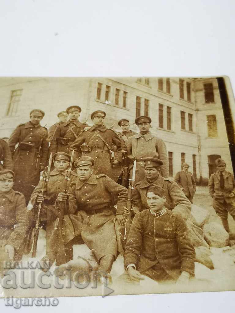 Delivery of Old photo with soldiers Delivery of Old photo with soldiers