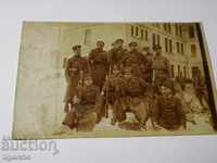 Old photo with soldiers