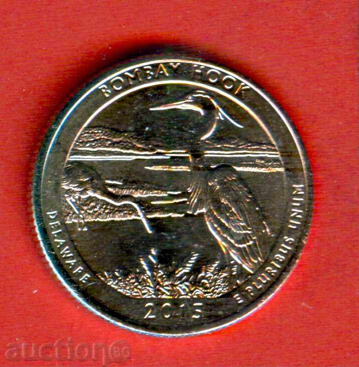 USA USA 25 cent issue issue 2015 D DELAWARE BIRDS NEW UNC
