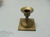 № * 5788 old small metal / bronze candlestick