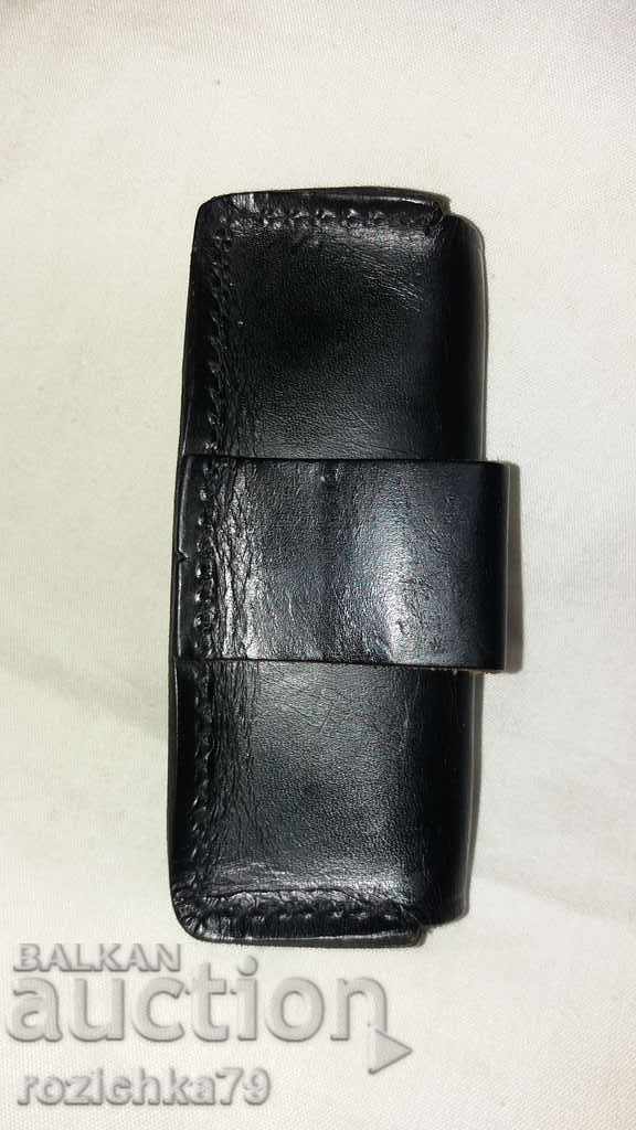 Leather Kania Pocket Knife Sheath--Buck - 5 Leather Kania Pocket Knife Sheath--Buck - 5