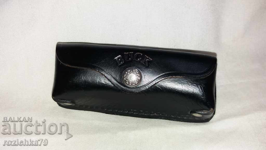 Leather Kania Pocket Knife Sheath--Buck - 7 Leather Kania Pocket Knife Sheath--Buck - 7